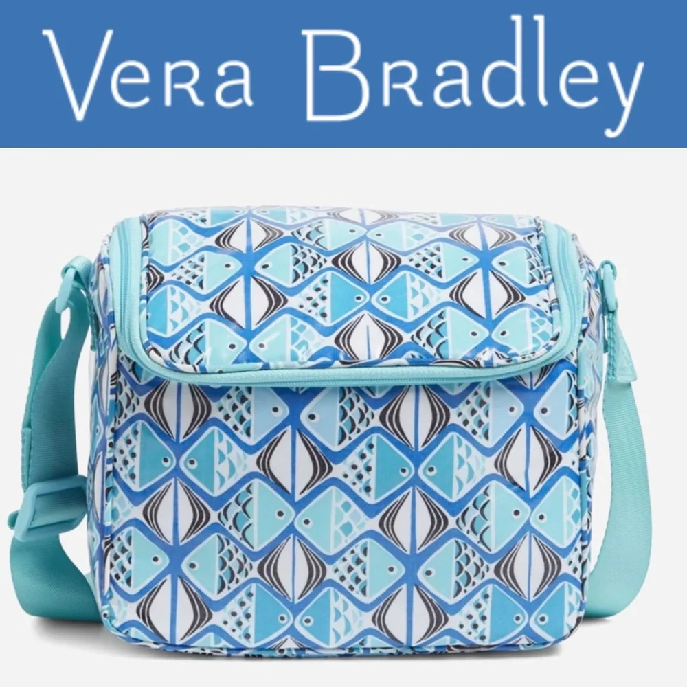 Vera Bradley Free Shipping Towel Cooler Ditty Bag in Go Fish Pattetn